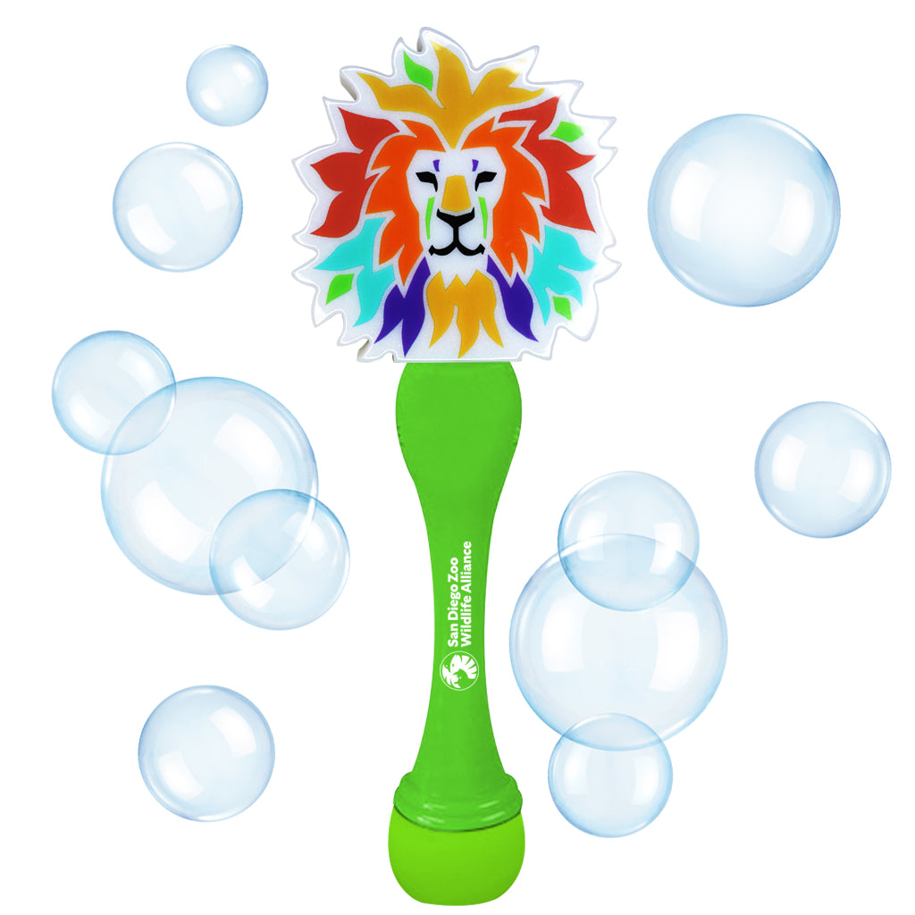 COLORFUL LION SAN DIEGO ZOO BUBBLE WAND LIGHT UP