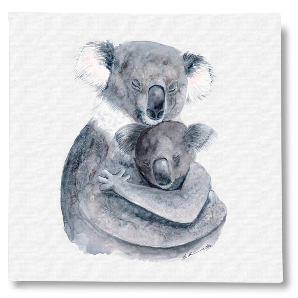 CANVAS WALL ART NURSERY KOALA MOM AND BABY JOEY GICLEE BRETT 