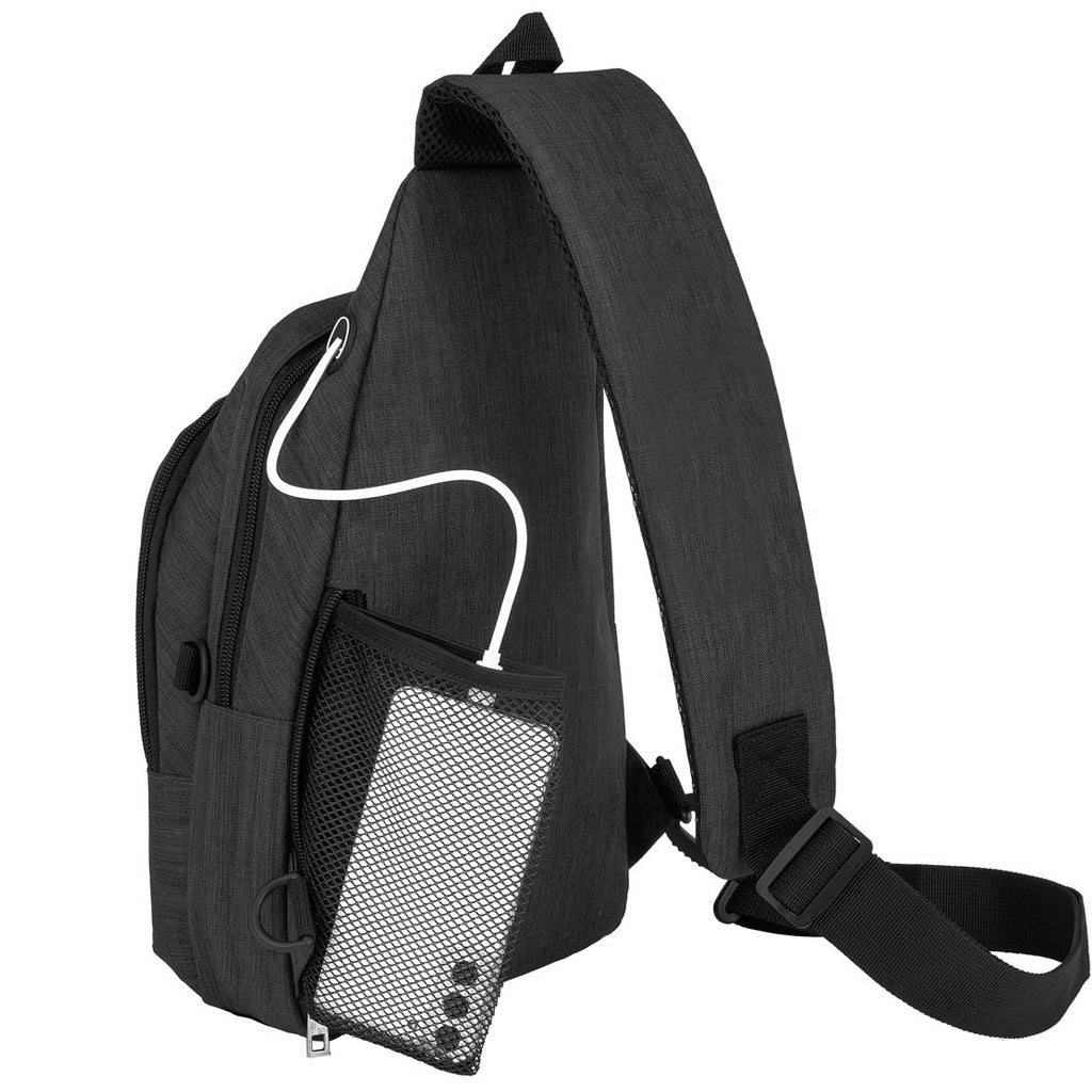 Etched Panda Crossbody Sling Bag