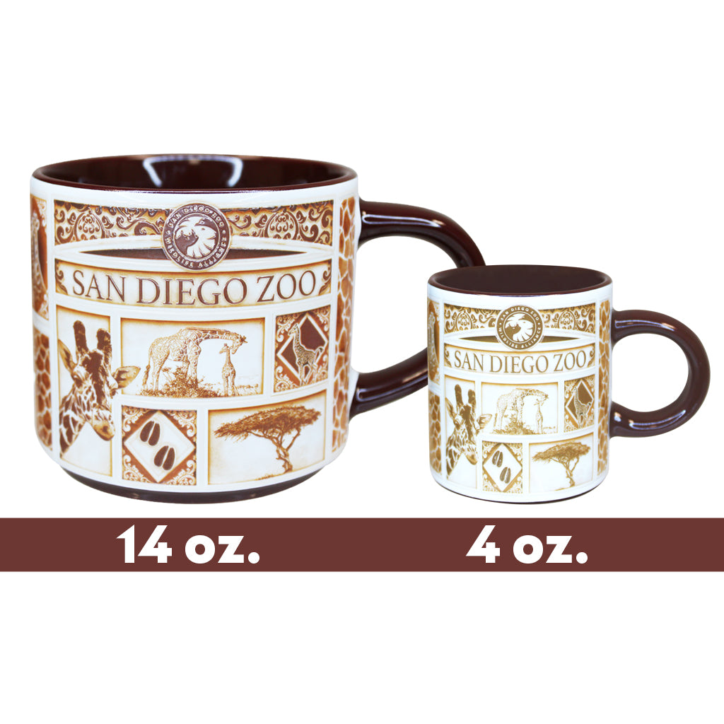 Delft-Style Giraffe Espresso Cup