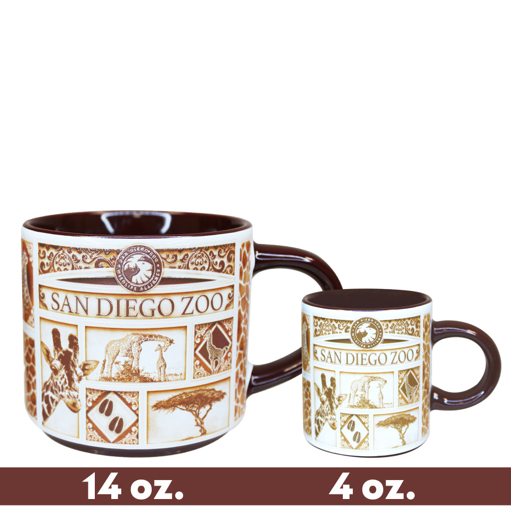 Delft-Style Giraffe Espresso Cup