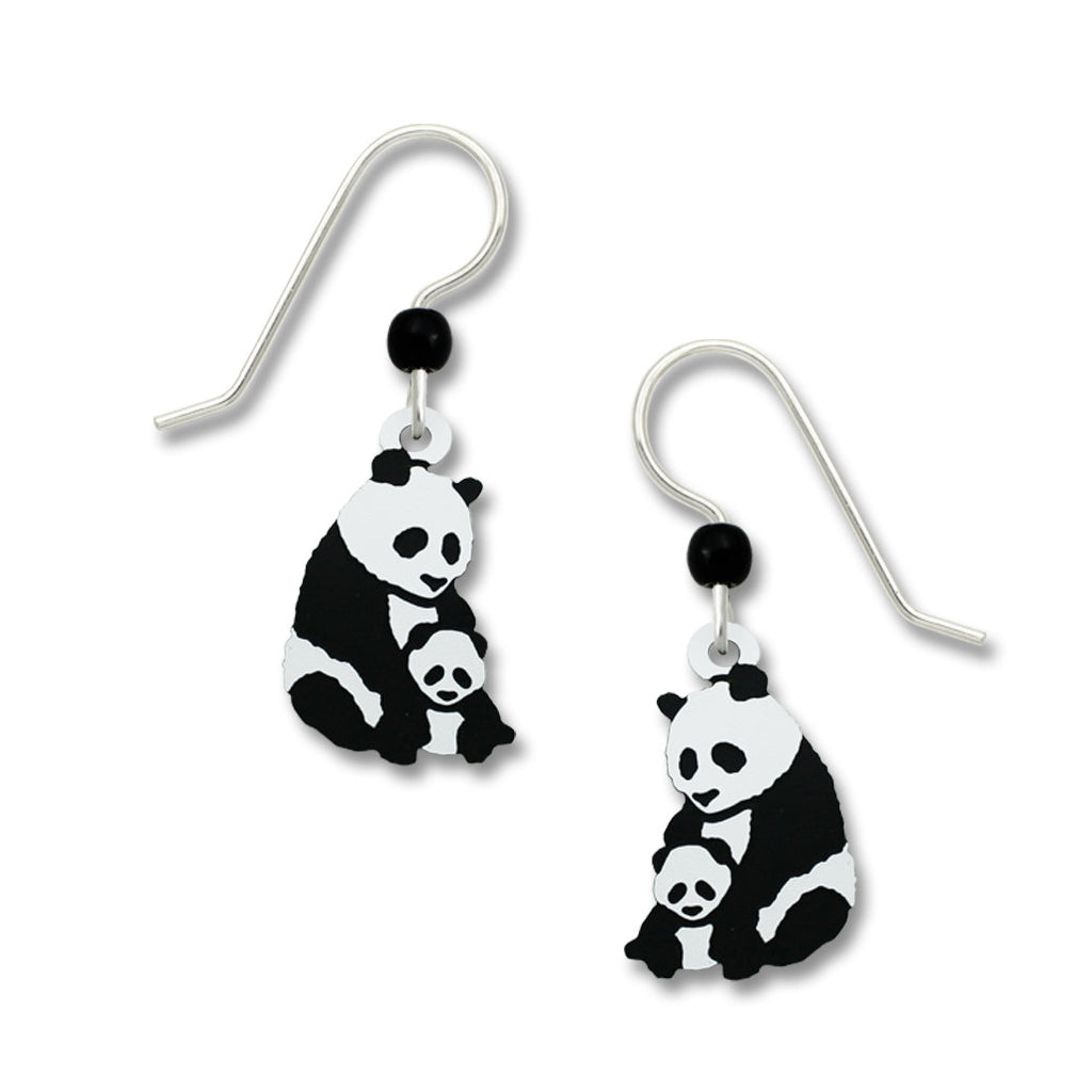 SIENNA SKY GIANT PANDA MOM CUB EARRINGS