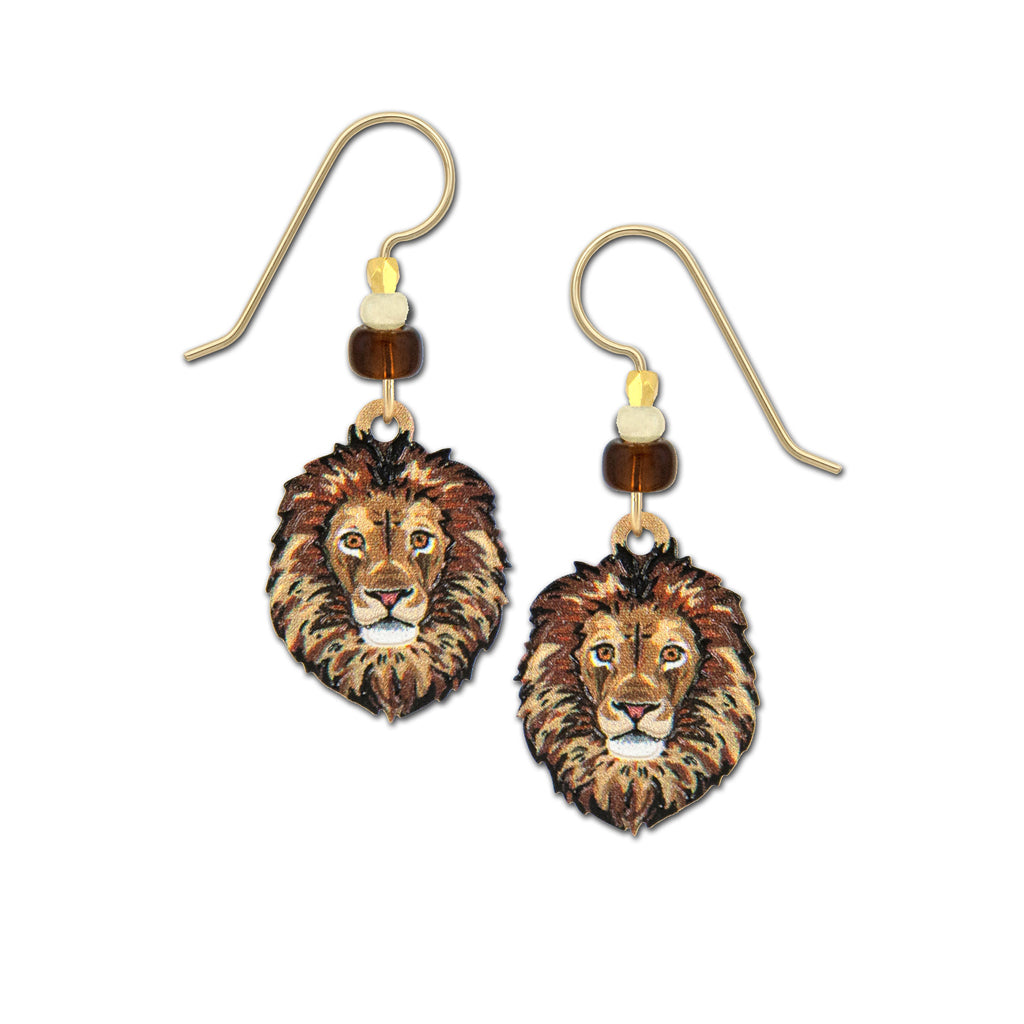 Lion Face Earrings