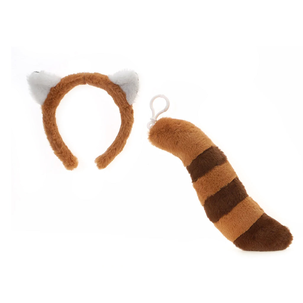 RED PANDA DRESS UP EARS AND TAILS SET PLUSH