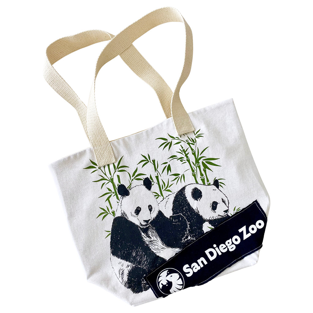 GIANT PANDA DUO UPCYCLED LIMITED EDITION DROP REFRIED TOTE BAG