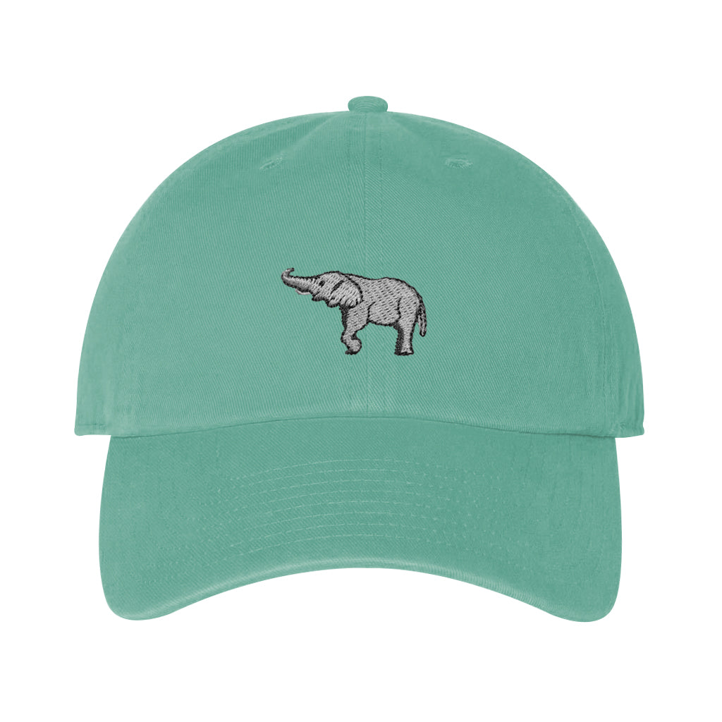 Elephant Baseball Cap Cypress Green Brushed Cotton Cap