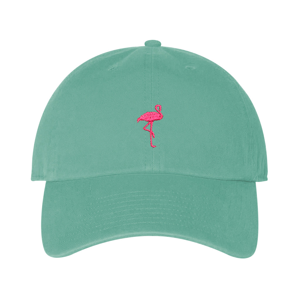 Flamingo Baseball Cap Cypress Green Brushed Cotton Cap