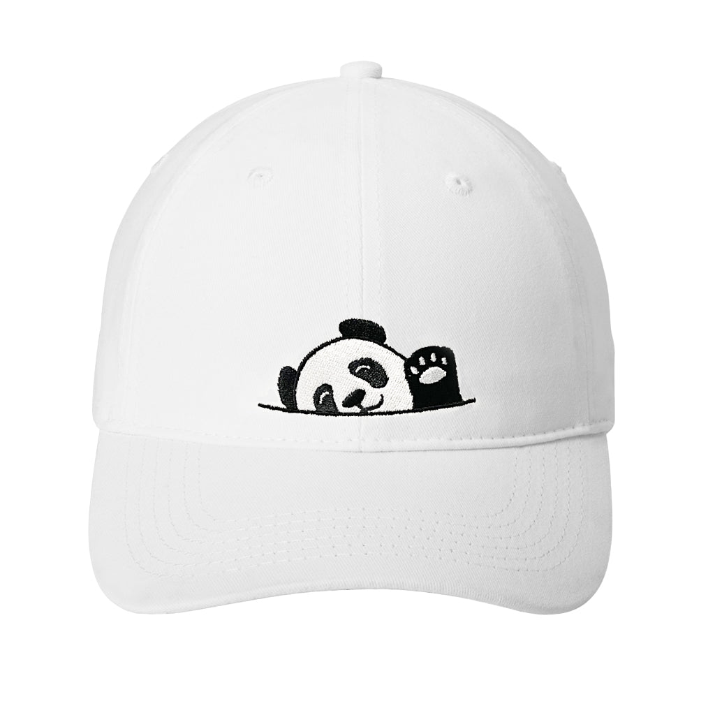 Panda Hi Baseball Cap - White