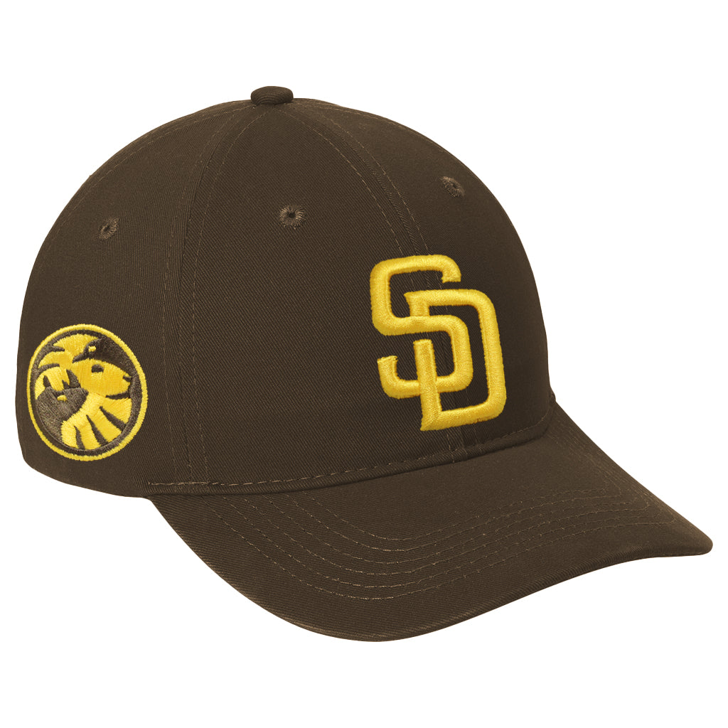 BROWN AND GOLD SAN DIEGO ZOO WILDLIFE ALLIANCE X SAN DIEGO PADRES BASEBALL CAP 9FORTY NEW ERA HAT 