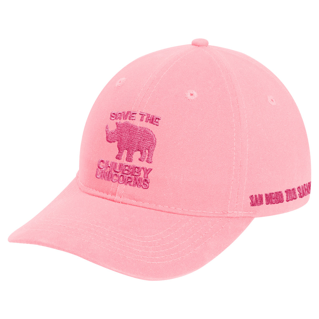 Save The Chubby Unicorns Baseball Cap - Tonal Pink