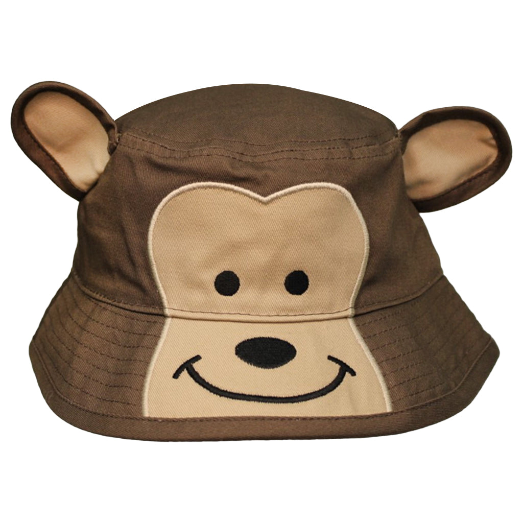 MONKEY EARS BUCKET HAT BROWN TAN