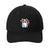 Spooky Red Panda Ghost Black Baseball Cap Hat Adult