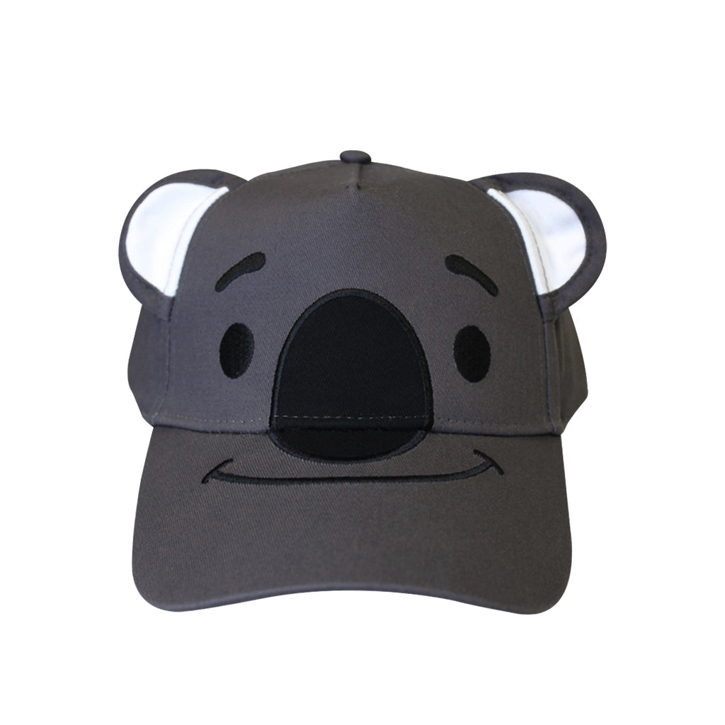 KOALA FACE BASEBALL HAT CAP GRAY GREY KIDS YOUTH