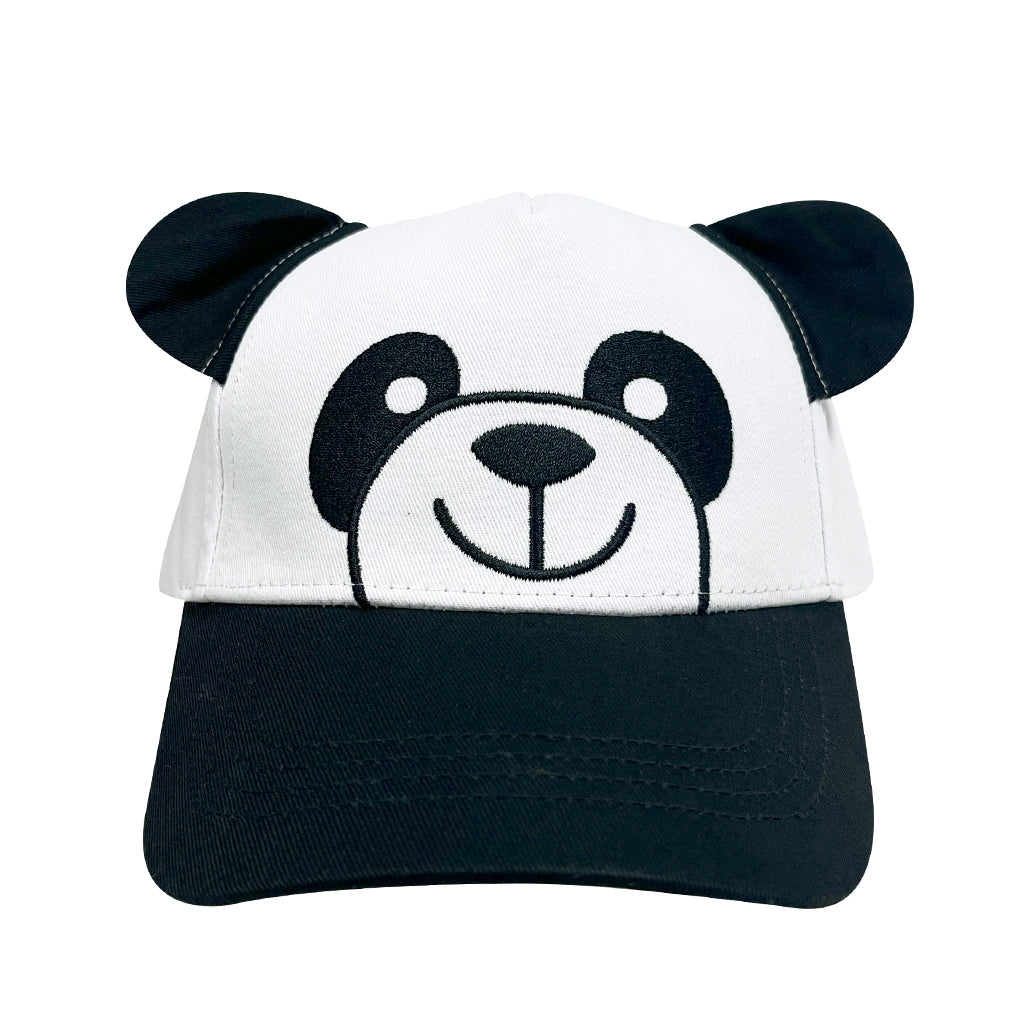 Panda Youth Baseball Cap Black and White Giant Panda Kids Hat