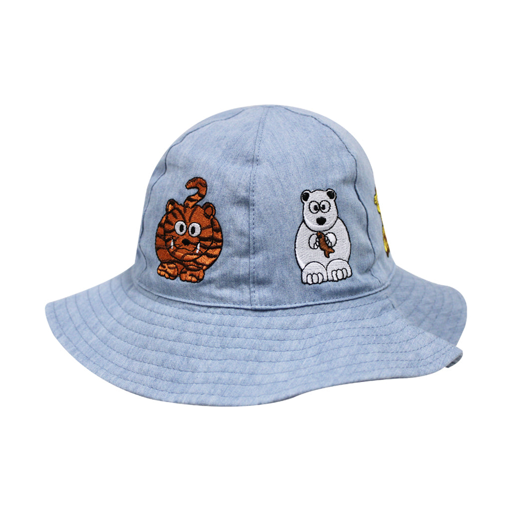 Embroidered Wildlife Infant/Toddler Floppy Hat