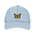 MONARCH BUTTERFLY MILKWEED SEED PACK LIGHT DENIM BLUE BASEBALL HAT CAP