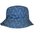 Reversible Blue Butterfly Ladies Bucket Hat