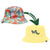 REVERSIBLE YELLOW AND HIBISCU BUTTERFLY LADIES BUCKET HAT