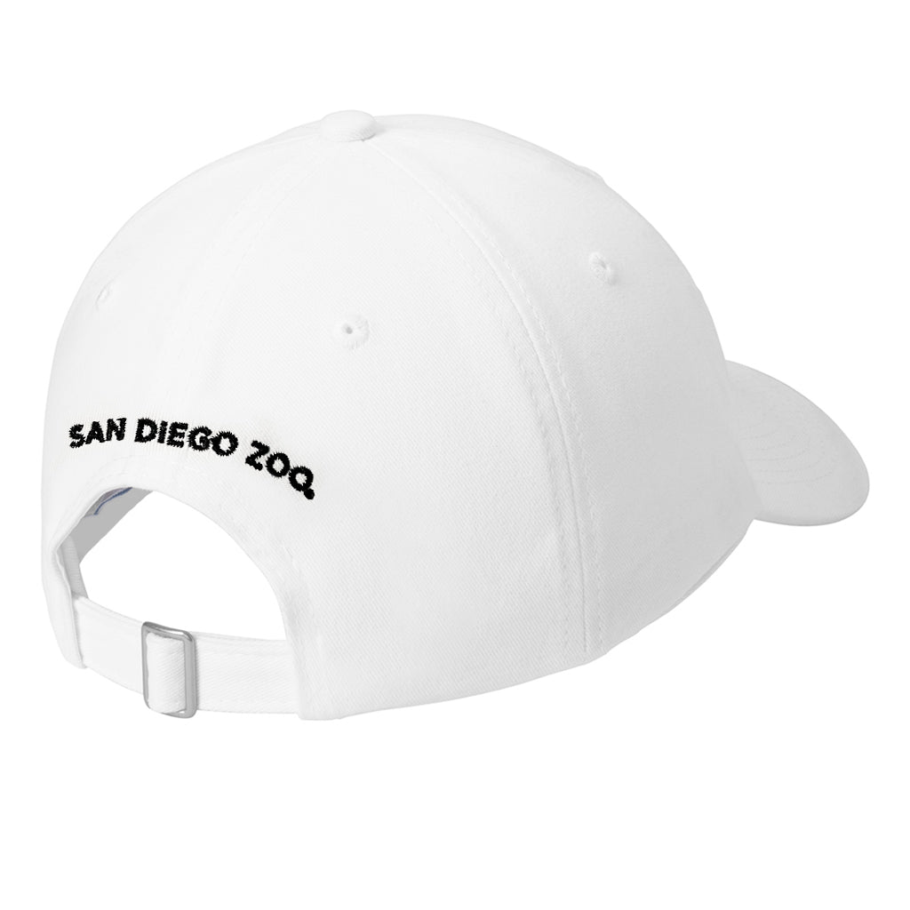 Panda Hi Baseball Cap - White