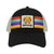 COLORFUL LION STRIPES TRUCKER HAT BLACK IVORY MESH SAN DIEGO ZOO