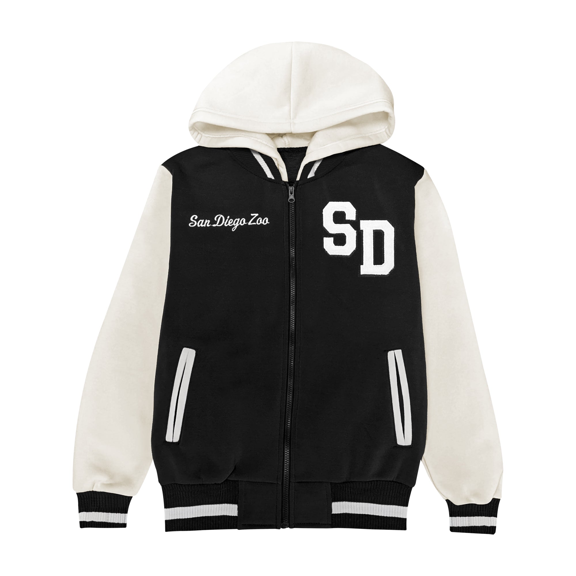 Panda Face Kids Varsity Jacket