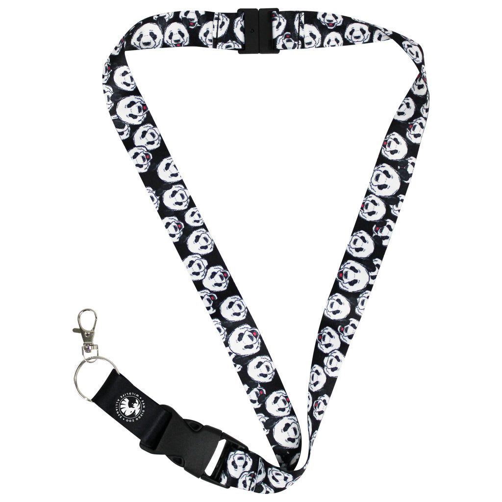 Giant Panda Faces Lanyard