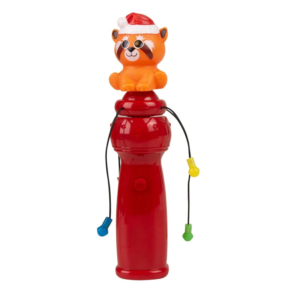 RED PANDA SANTA HAT LIGHT-UP SPINNING WAND 