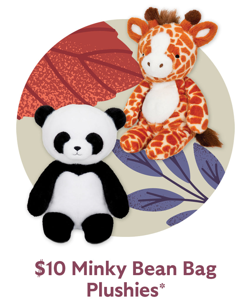 $10 Minky Bean Bag Plushies
