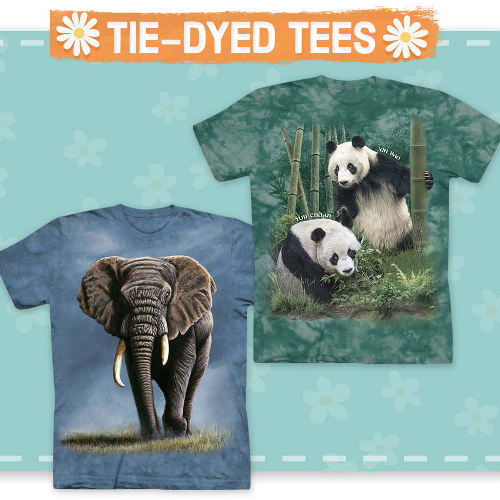 Shop and Save on our Bestselling Wildlife Tie-Dyed Tees
