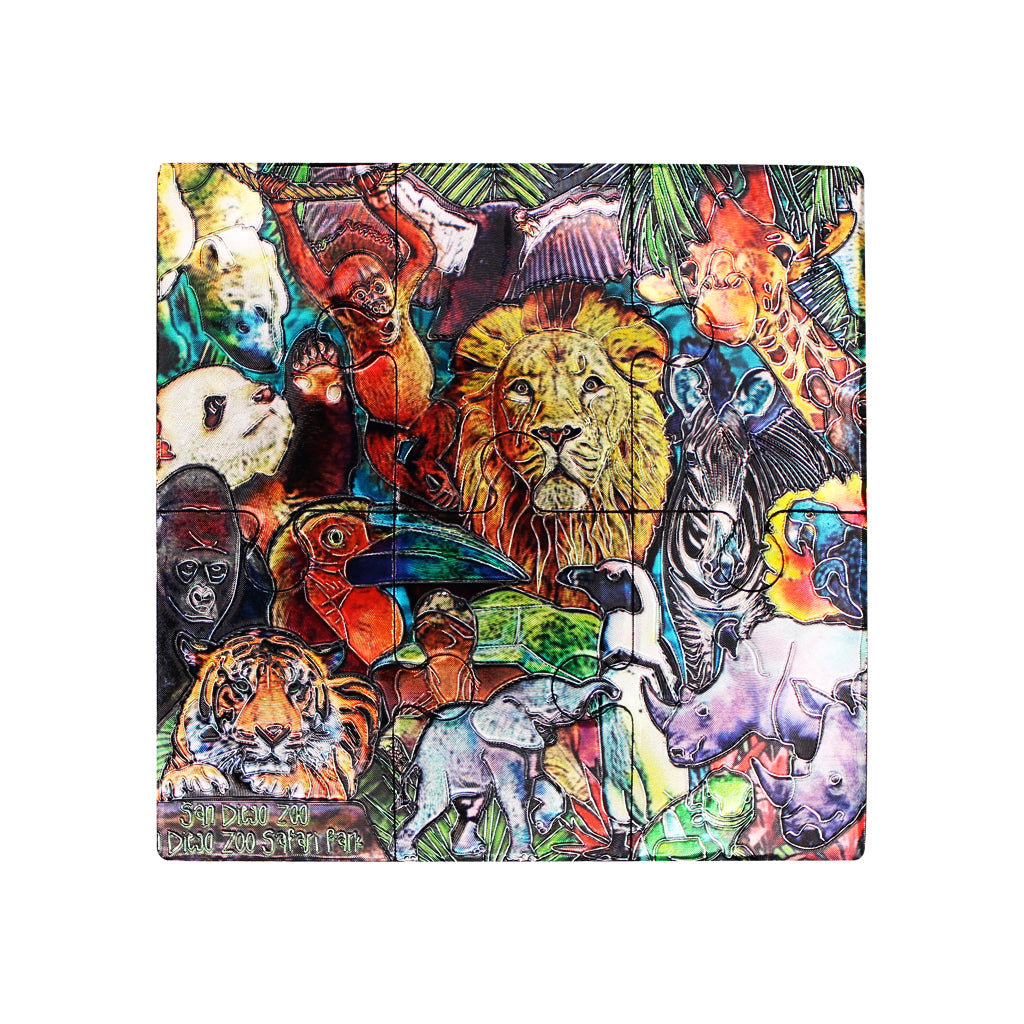 ANIMAL COLLAGE FOIL MAGNET PUZZLE TOY 