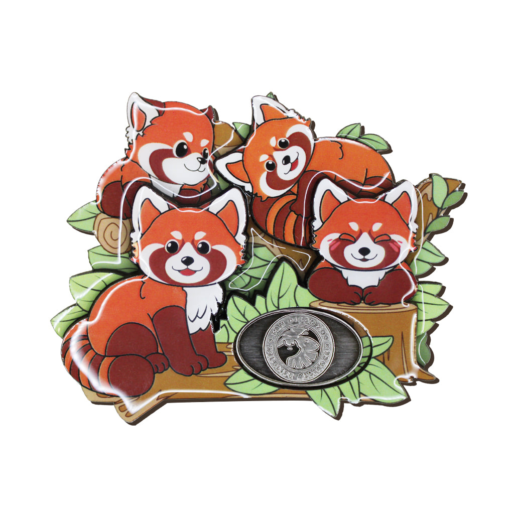 RED PANDA SDZWA LARGE MAGNET 