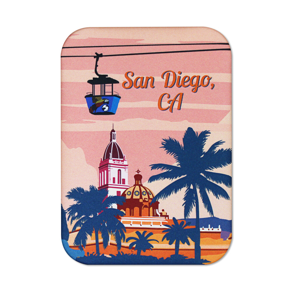 SAN DIEGO ZOO SKYLINE BALBOA PARK SKYFARI MAGNET