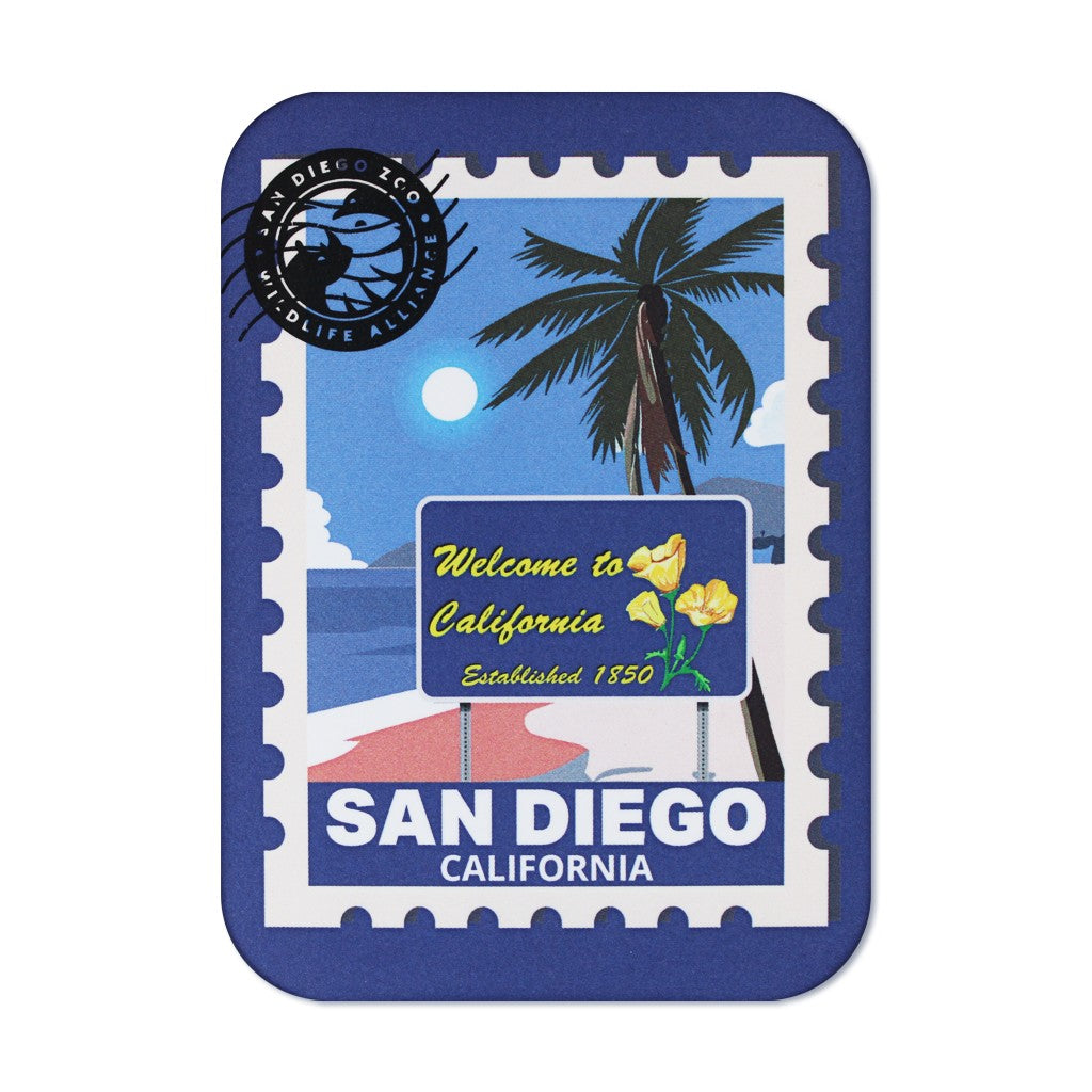 San Diego Stamp Magnet