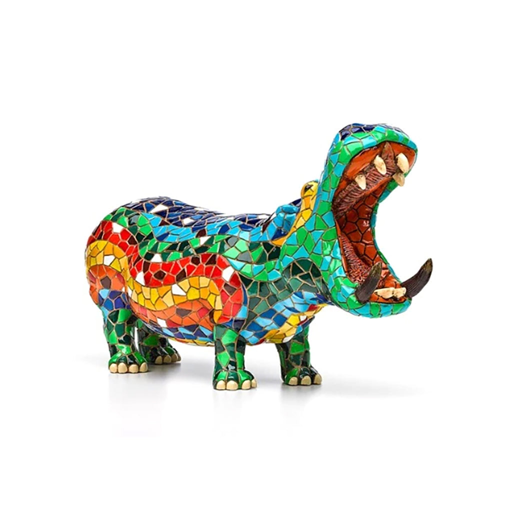 Mosaic Hippo - 6 inch - ShopZoo
