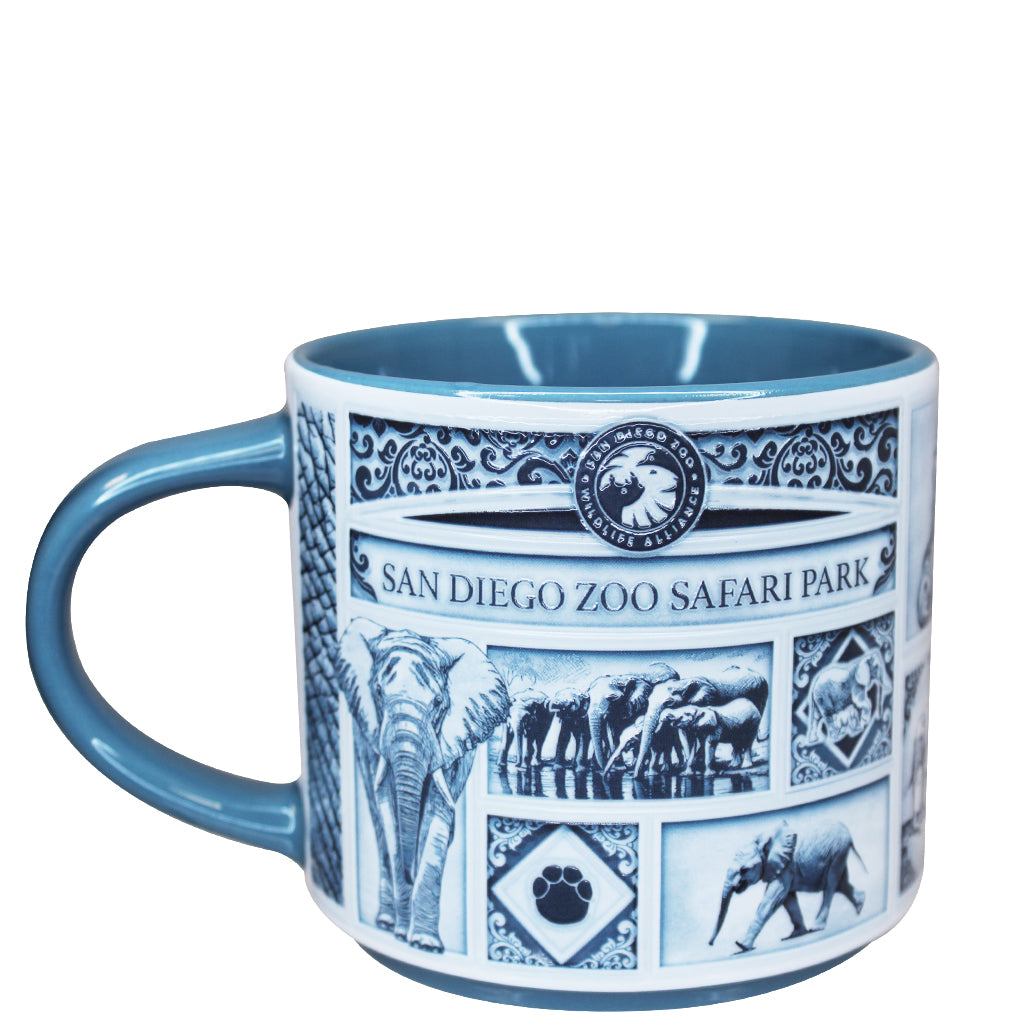 Delft-Style Elephant Mug