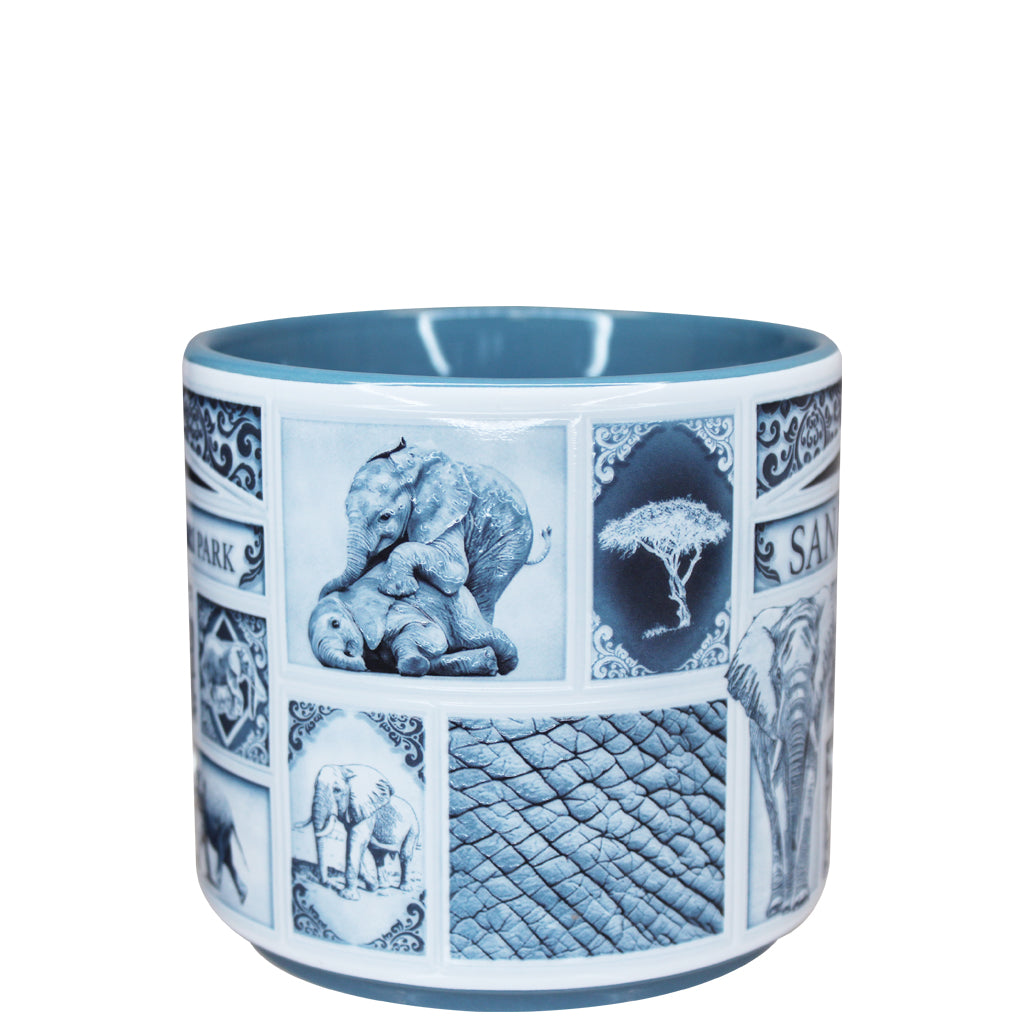 Delft-Style Elephant Mug