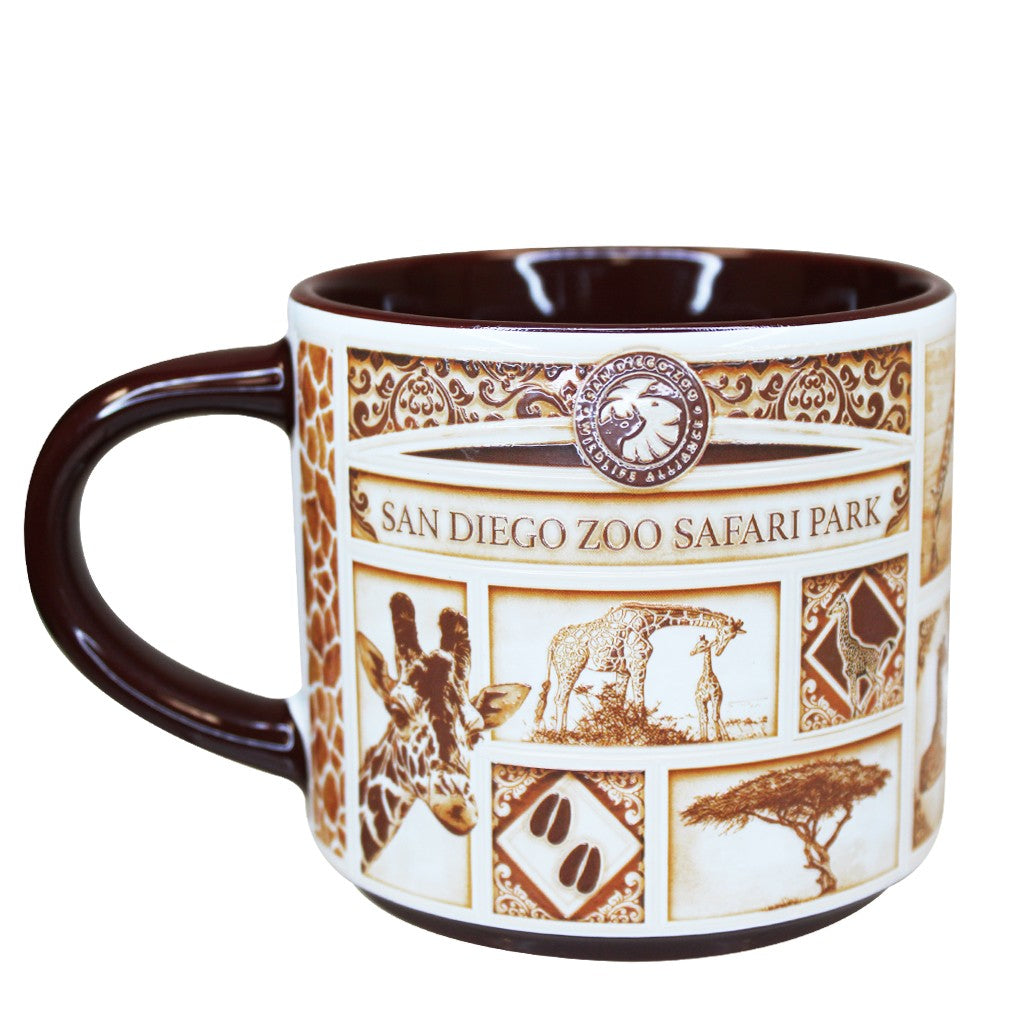 Delft-Style Giraffe Mug
