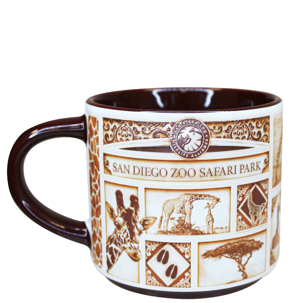 Delft-Style Giraffe Mug
