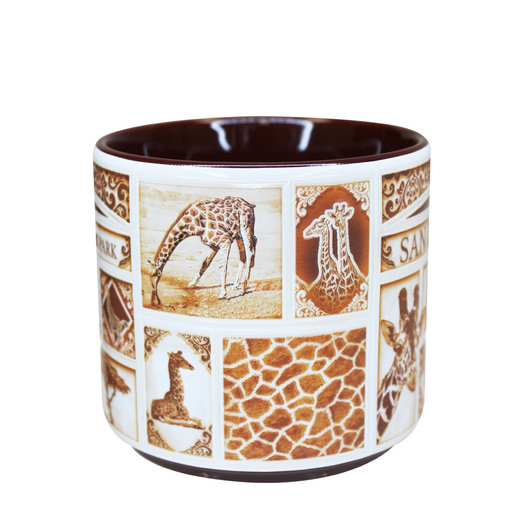 Delft-Style Giraffe Mug