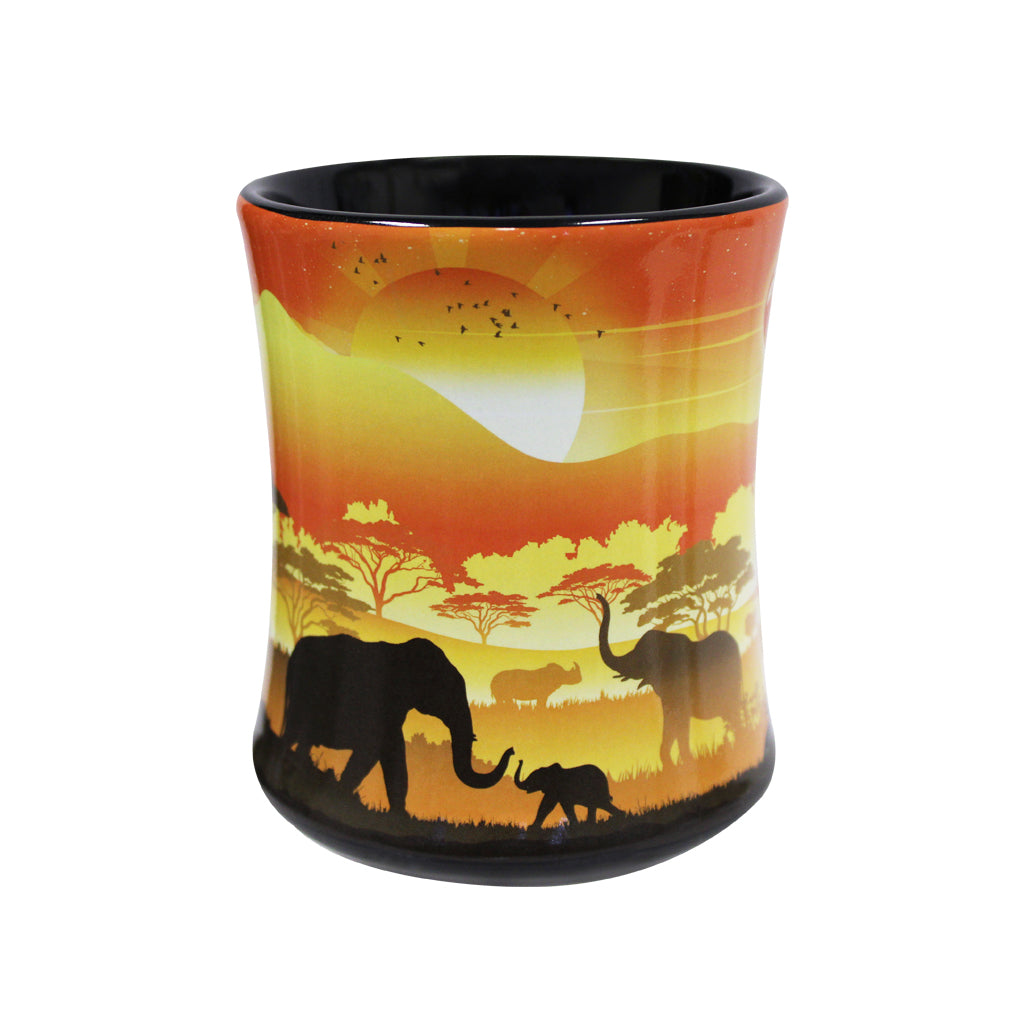 Elephant Savannah Embossed Mug