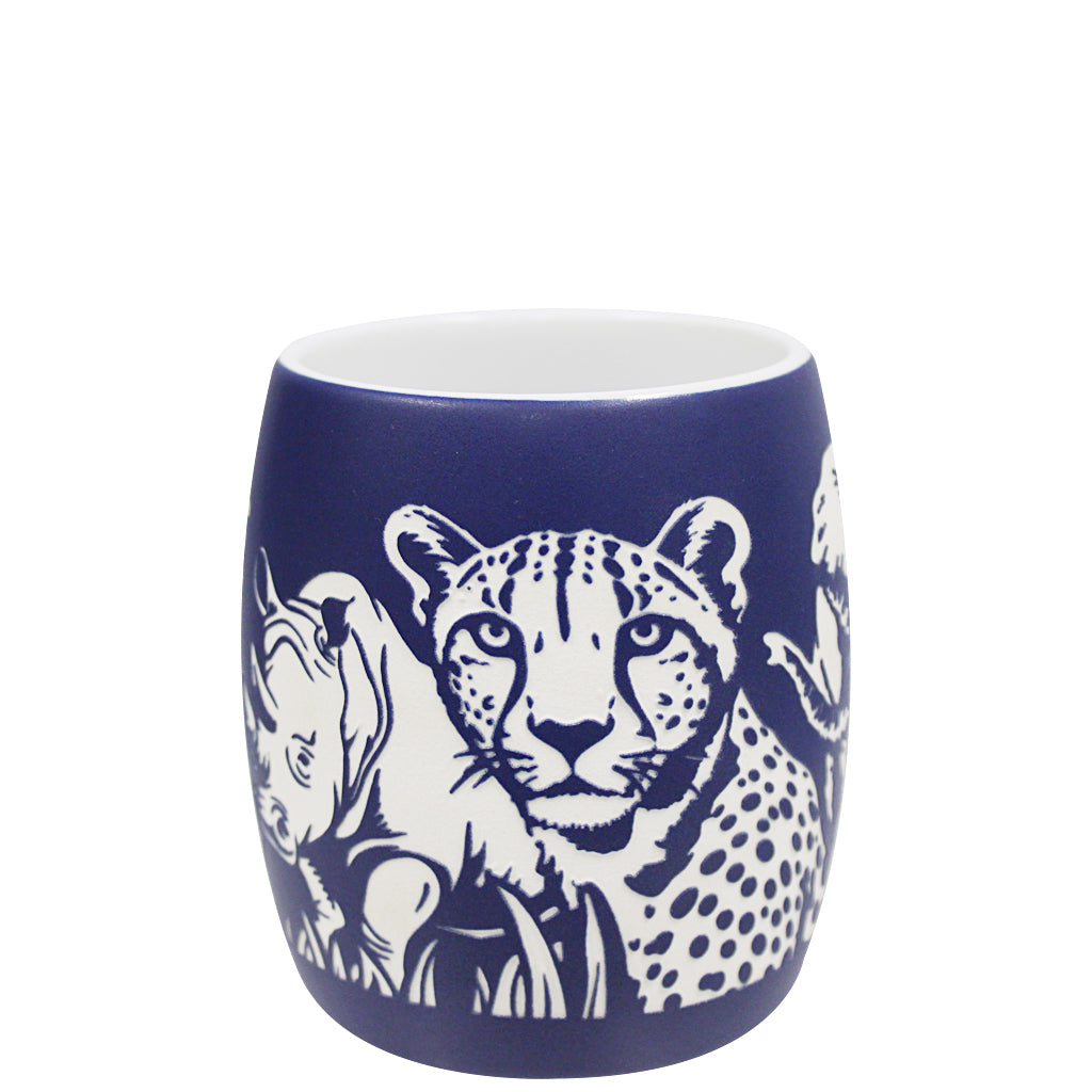 Fave 5 African Savanna Wildlife Etched Mug