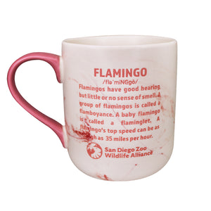 Flamingo Pair Mug - Pink Marble