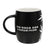 Panda with Cub Matte Black Etched Mug