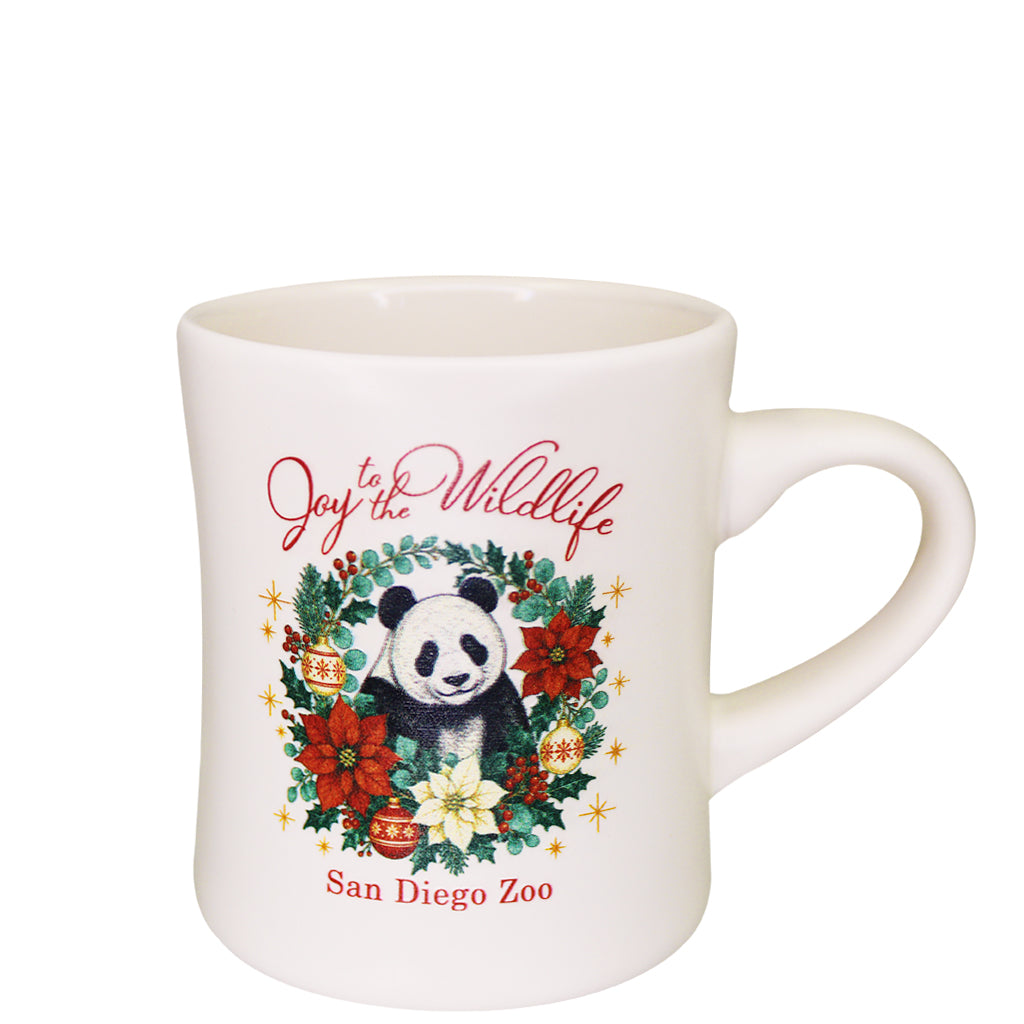 JOY TO THE WILDLIFE PANDA CHRISTMAS MUG HOLIDAY DESIGN SAN DIEGO ZOO VINTAGE 