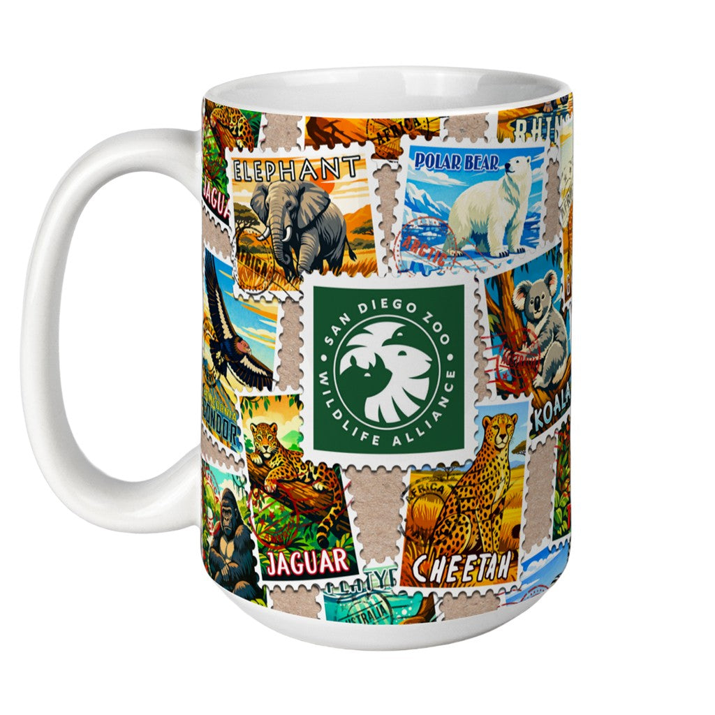 Wildlife Stamp Collection Mug