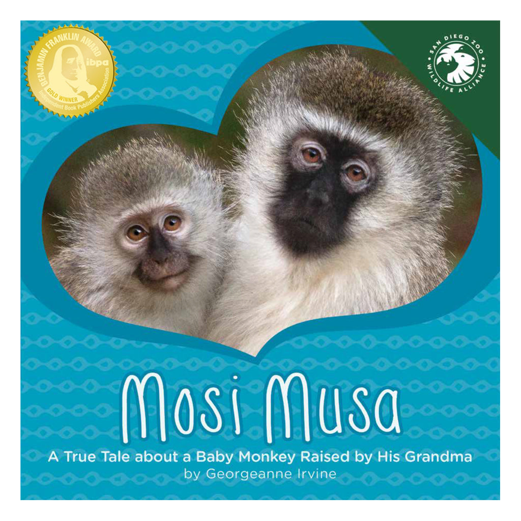 Children&#39;s Book Mosi Musa A True Tale about a Baby Monkey Raised by His Grandma