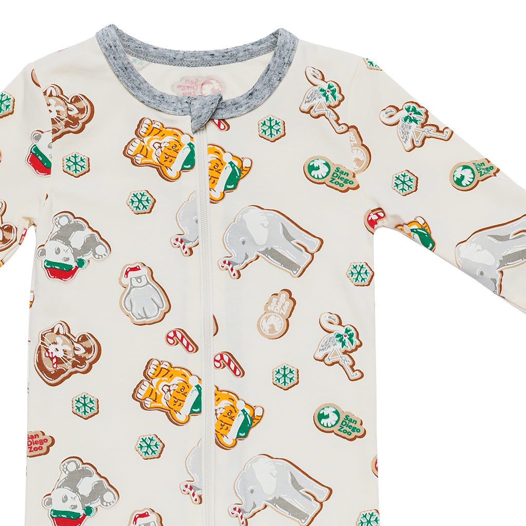 Wildly Sweet Holiday Pajamas - Baby Footie