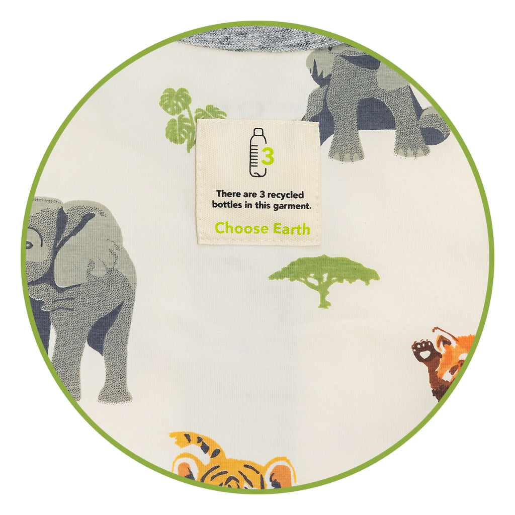 Wildlife Friends Pajamas - Baby Footie