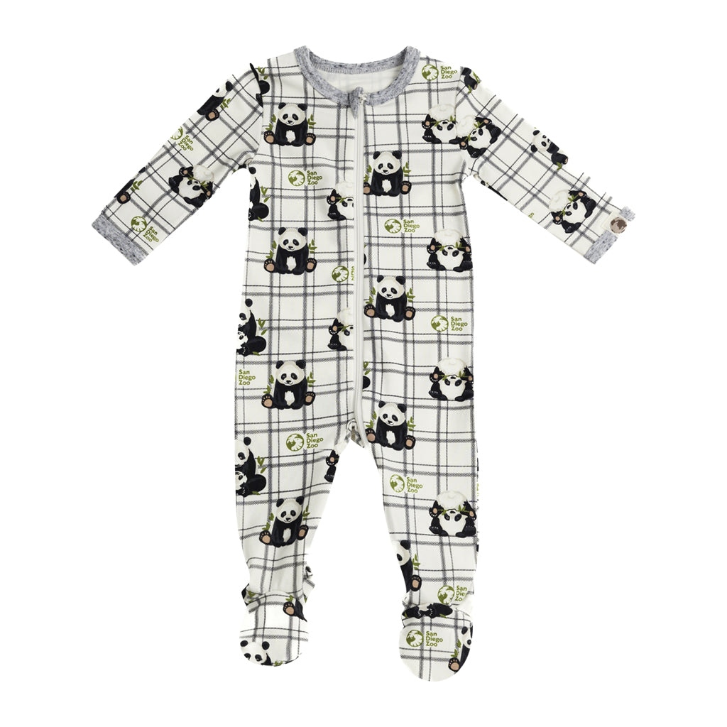 ONESIE PANDA FOOTIE PAJAMAS PJS SDZWA ECO