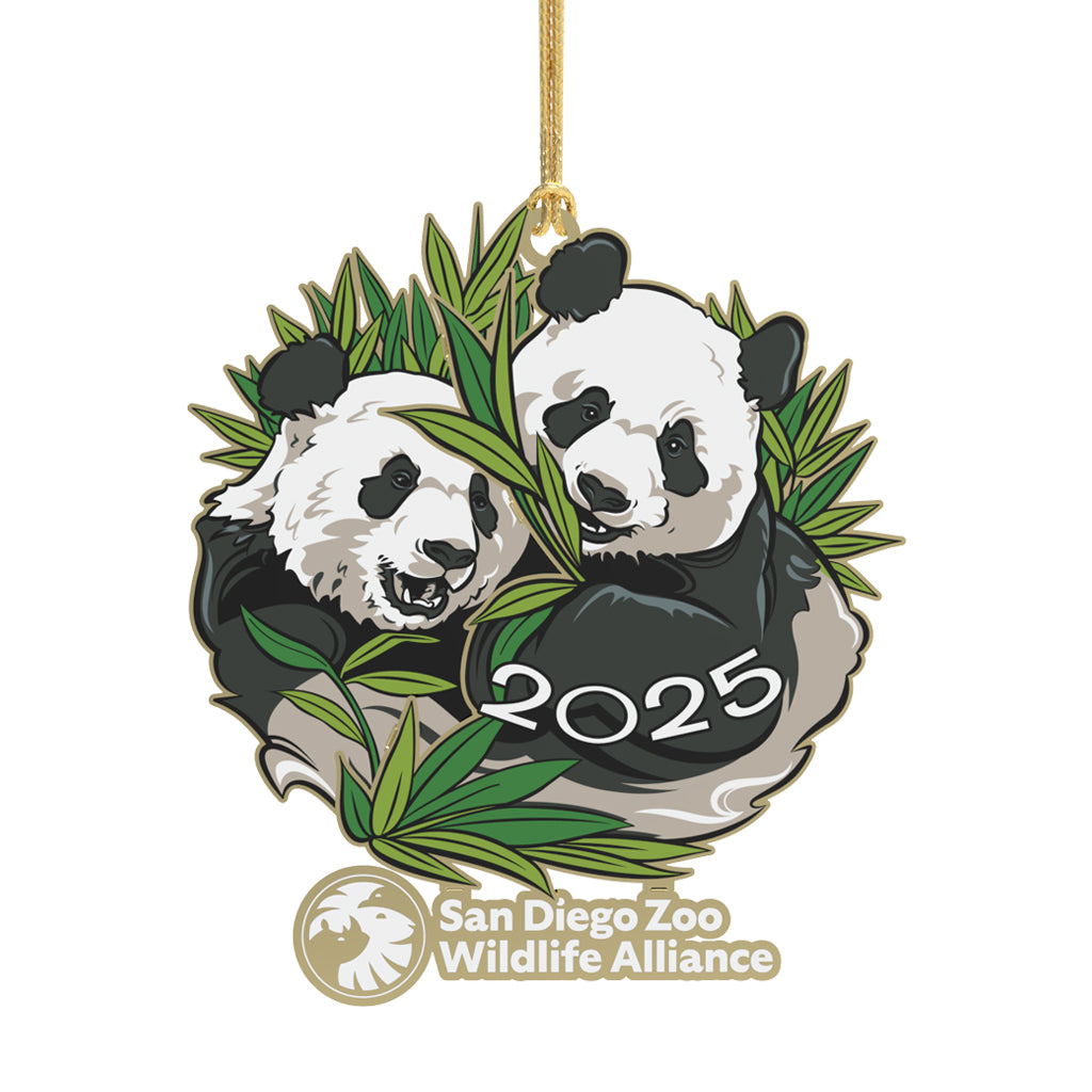 2025 PARADE INSPIRED ORNAMENT GIANT PANDA DUO PAIR SAN DIEGO ZOO SDZWA